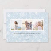 雪の平和 | Hanukkahフォトカード シーズンカード (裏面)