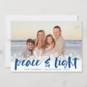 雪の平和 | Hanukkahフォトカード シーズンカード (正面)