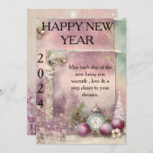 「雪の平静：年賀状」 シーズンカード (正面/裏面)