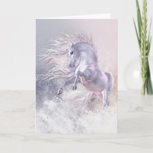 雪の幽霊の挨拶状 カード (正面)