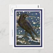 雪の彫刻はがき ポストカード (正面/裏面)