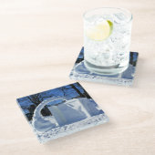 雪の彫刻，ケベック，カナダ ガラスコースター (アングル)