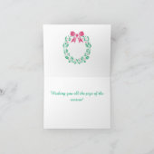 雪の影。季節のグリーティングカード カード (内部)