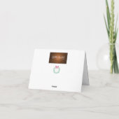 雪の影。季節のグリーティングカード カード (裏面)