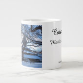 雪の後のタバナクル朝 – Martha's Vineyard ジャンボコーヒーマグカップ (正面)