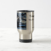 雪の後のタバナクル朝 – Martha's Vineyard トラベルマグ (中央)