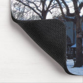 雪の後のタバナクル朝 – Martha's Vineyard マウスパッド (コーナー)