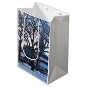 雪の後のタバナクル朝 – Martha's Vineyard ミディアムペーパーバッグ (正面アングル)