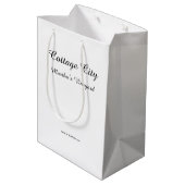 雪の後のタバナクル朝 – Martha's Vineyard ミディアムペーパーバッグ (裏面アングル)