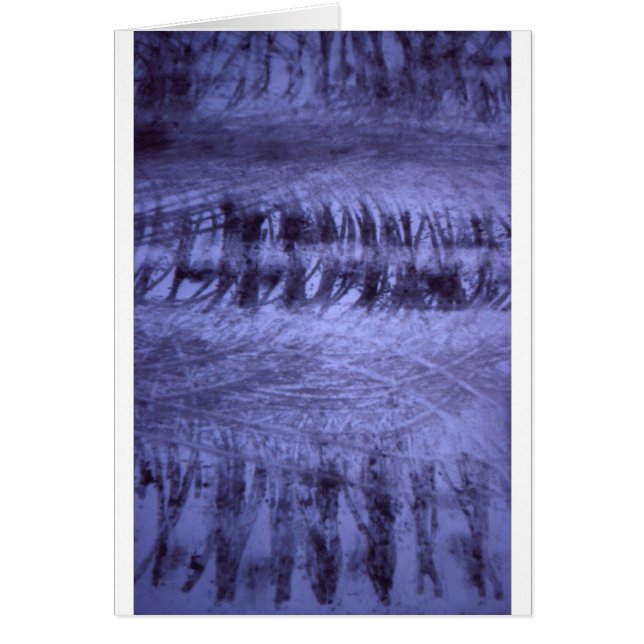 雪の後の駐車場パターン (正面)