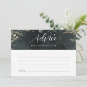 雪の恋のアドバイスカード 招待状 (スタンド正面)