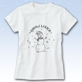 雪の恋人 雪だるまTシャツ Tシャツ
