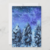 雪の恋　ウィンターワンダーランド　ブライダルシャワー 招待状 (裏面)