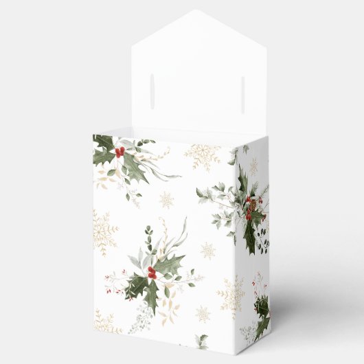 雪の恋 ゴールデンスノーフレーク ブライダルシャワー フェイバーボックス (オープン)