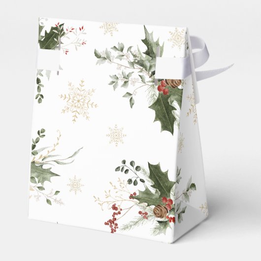 雪の恋 ゴールデンスノーフレーク ブライダルシャワー フェイバーボックス (裏面サイド)