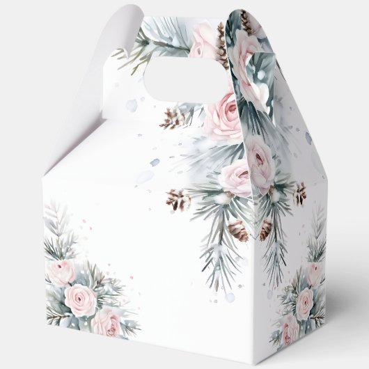 雪の恋　冬のブライダルシャワー フェイバーボックス (裏面)