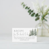 雪の愛のシャワーレシピの花嫁のために エンクロージャーカード (スタンド正面)