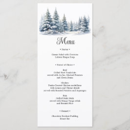 雪の愛の冬の松の森 メニュー