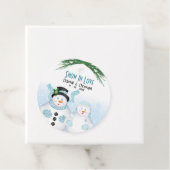 雪の愛の冬の結婚式 フェイバータグ (インサイチュ)