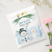 雪の愛の冬の結婚式 フェイバーバッグ (封をした状態)