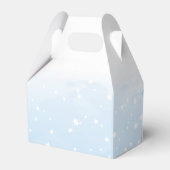 雪の愛の冬の結婚式 フェイバーボックス (裏面サイド)