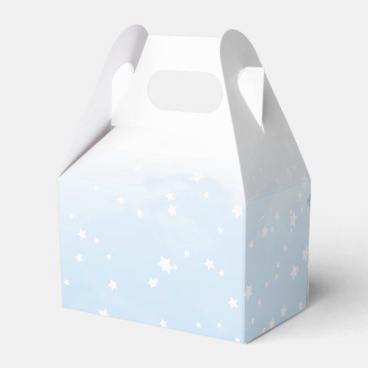 雪の愛の冬の結婚式 フェイバーボックス (裏面サイド)