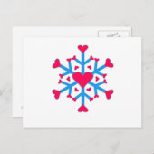 雪の愛 – はがき – 水平 (正面/裏面)