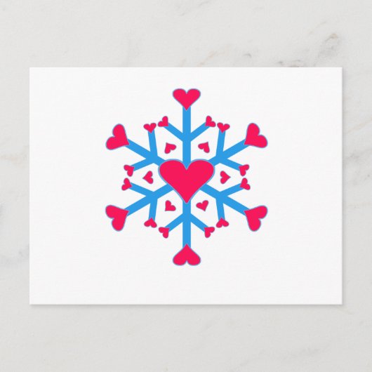 雪の愛 – はがき – 水平 (正面)