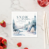 雪の愛 |冬の森 スタンダードカクテルナプキン (インサイチュ)