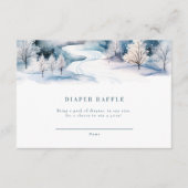 雪の愛 |冬の赤ちゃんシャワー エンクロージャーカード (正面)