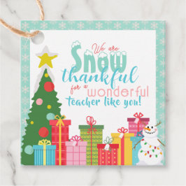 雪の感謝先生ありがとう フェイバータグ