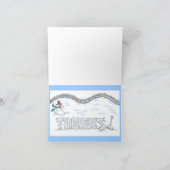 雪の感謝 サンキューカード (内部)