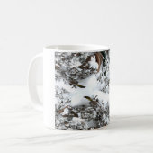 雪の抽象芸術 コーヒーマグカップ (正面左)