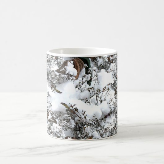 雪の抽象芸術 コーヒーマグカップ (中央)
