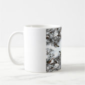雪の抽象芸術 コーヒーマグカップ (左)