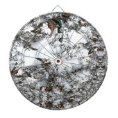 雪の抽象芸術 ダーツボード (正面)
