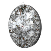 雪の抽象芸術 ダーツボード (正面右)