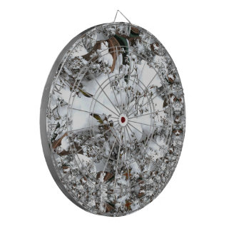 雪の抽象芸術 ダーツボード