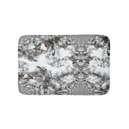 雪の抽象芸術 バスマット