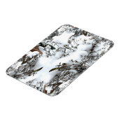 雪の抽象芸術 マグネット (左側)