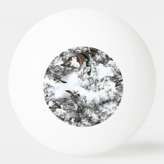 雪の抽象芸術 卓球ボール