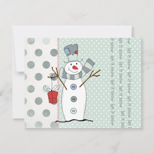 雪の招待状 招待状 (正面)