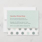 雪の招待状 招待状 (裏面)