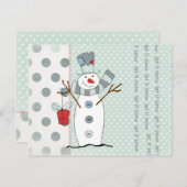 雪の招待状 招待状 (正面/裏面)