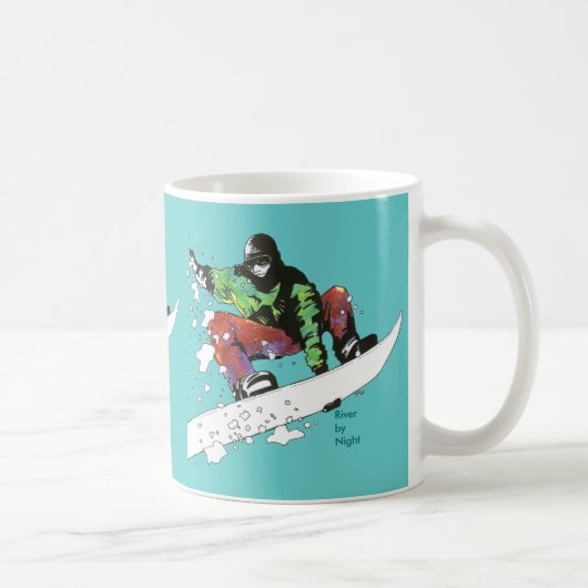 雪の搭乗 コーヒーマグカップ (右)