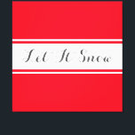 雪の文字エレガントスポーティな赤い白いストライプ キャンバスプリント<br><div class="desc">この季節のデザインは、白い広い中央ストライプに隣接した広いパステルブルーストライプ文字とフロートパンツを備えたエレガント「レット・イット・スノー」を特徴としている。このデザインのすべての色はカスタマイズデザインを編集することによって可能であり、文字は可能でパーソナライズされたある。お休みの季節を楽しんでほしい!</div>