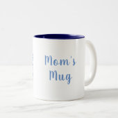 雪の文字カッコいいクリスマスグラフィック ツートーンマグカップ (正面右)