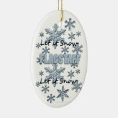 雪の旗竿アリゾナのクリスマス装飾 セラミックオーナメント (右)