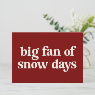 雪の日が大好きな面白い冬休みの先生、 招待状