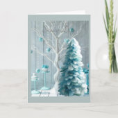 雪の日のあたたかな願い カード (正面)